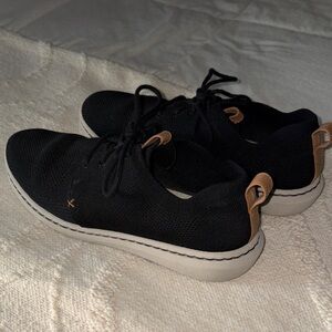 Clarks Black and Tan Men's Sneakers (see description disclaimer on size)